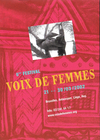 Affiche de la 6ème édition du Festival Voix de Femmes